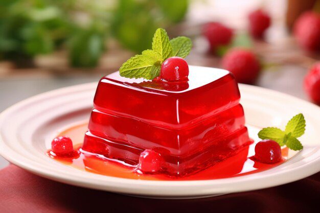 A close-up of a hand pouring Jell-O pudding into a cup, demonstrating the smooth, flowing consistency of the dessert.