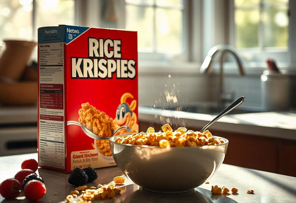 Rice Krispies Cereal Box - Classic Breakfast Favorite