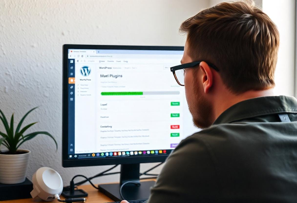 WordPress core, plugin, and theme update process